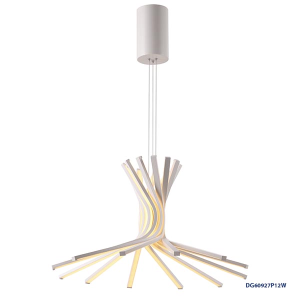 Lámpara LED Decorativa Colgante, DG60927P, 156W, 13x12W, 3000K Blanco Cálido, 85-265Vac, Dimensiones: Φ700x1200mm, IP20