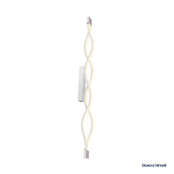 Lámpara LED Decorativa de Pared (Aplique), DG60531W, 36W, 2x18W, 4000K Blanco Natural, 85-265Vac, Dimensiones: Φ900X50XH105MM, IP20