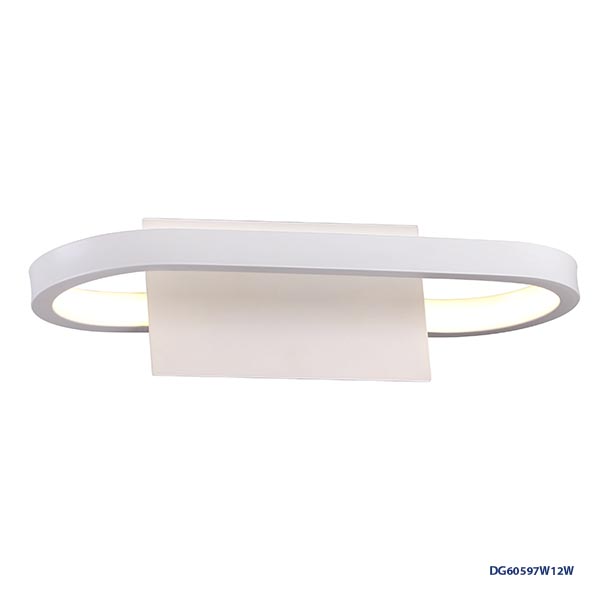 Lámpara LED Decorativa de Pared (Aplique), DG60597W, 12W, 3000K Blanco Cálido, 85-265Vac, Dimensiones: Φ300*80*140MM, IP20