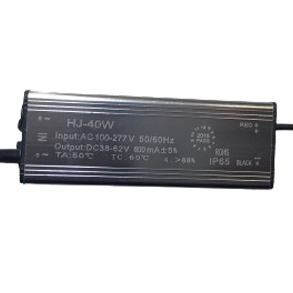 Driver p/Lámpara LED, 40W, 100-277Vac, Output: 38-62Vdc, 600mA, IP65