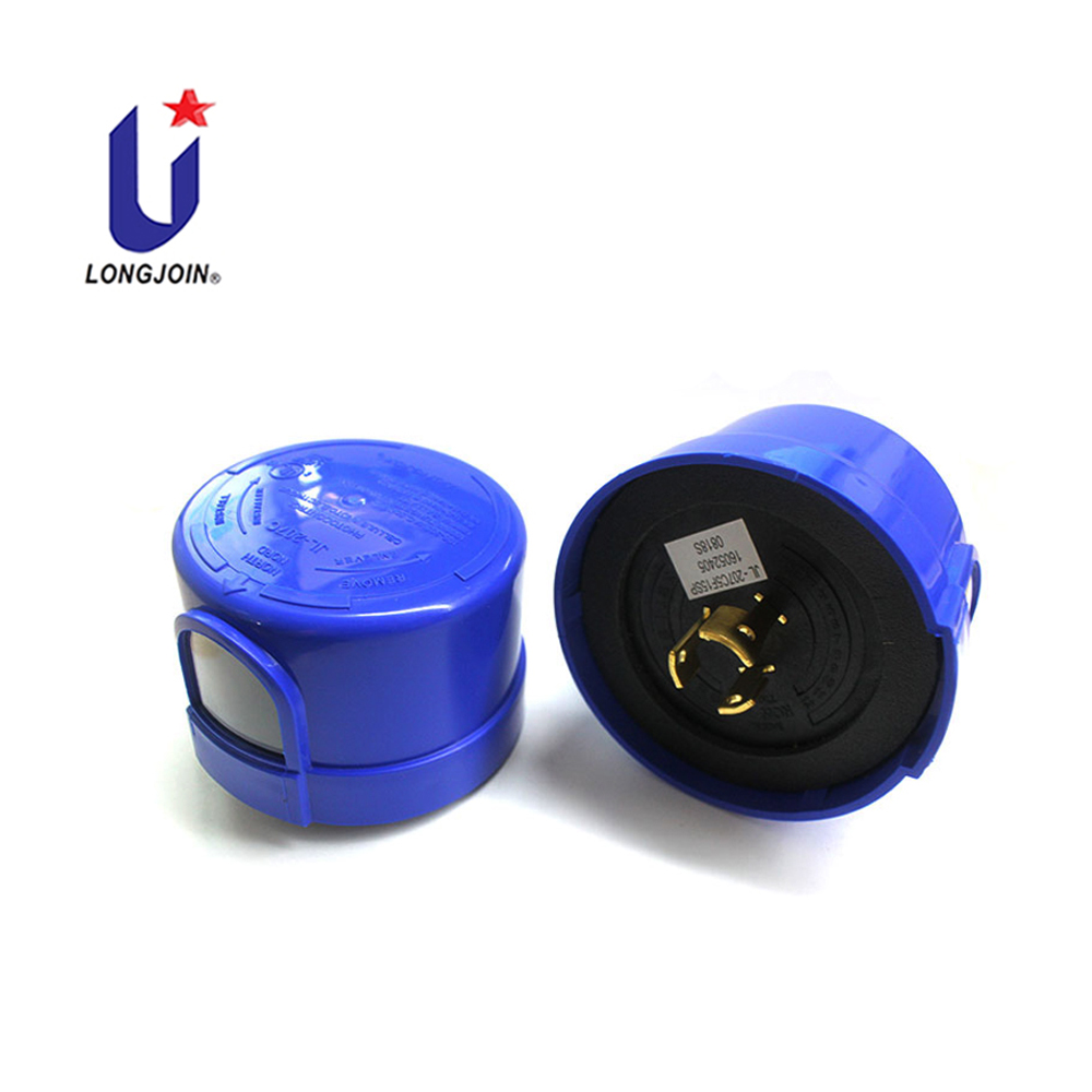 Fotocelda de 3 pin con cover azul, 1000W, 105-305Vac