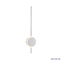 Lámpara LED Decorativa de Pared (Aplique), DG61427W, 22W, 16+6W, 6000K Blanco Frío, 85-265Vac, Dimensiones: 136x65x800mm, IP20