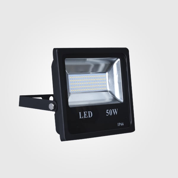 Reflector SMD Slim, 50W, CW 6000K, 85-265Vac, IP65, 120 Grados, Negra