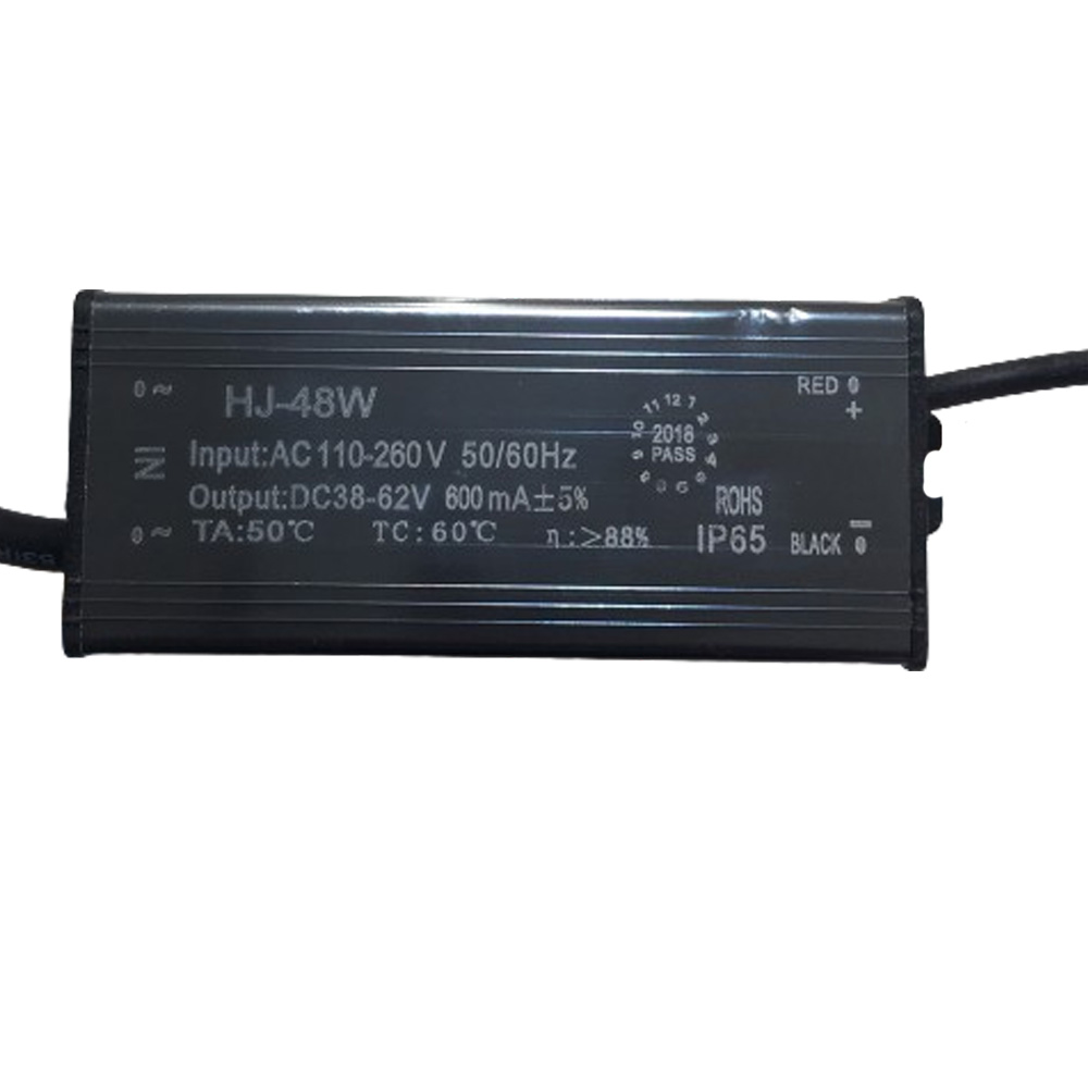 Driver p/Lámpara LED, 48W, 110-260Vac, Output: 38-62Vdc, 600mA, IP65