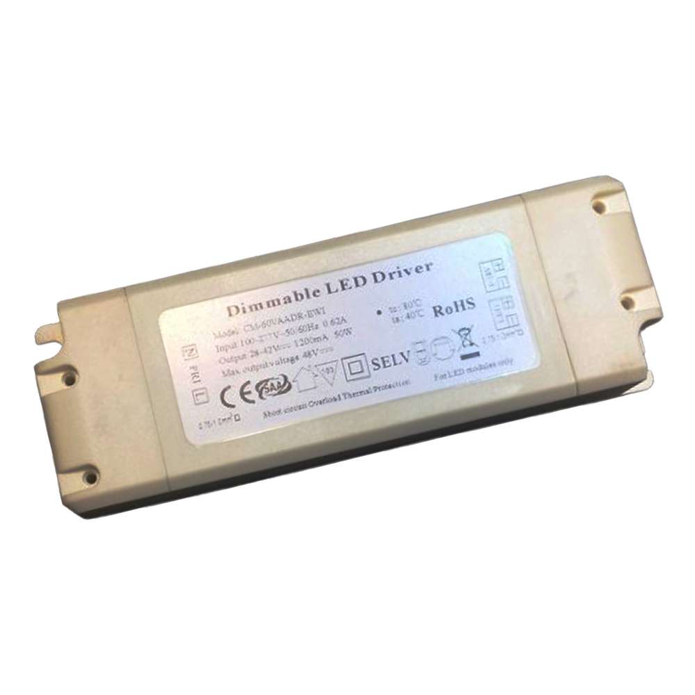 Driver p/Panel LED, Dimmable de 0-10V, IP20, 50W, 100-277Vac, Output: 28-42Vdc, 1200mA
