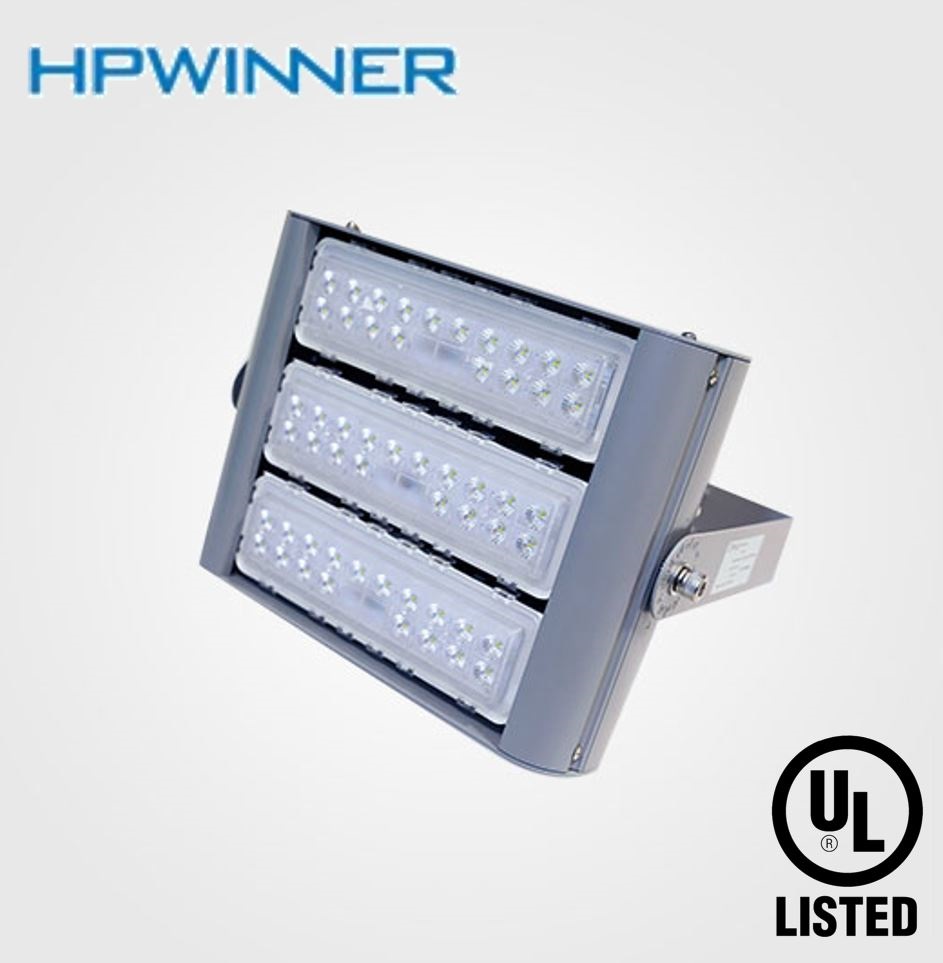 Reflector LED Modular FL2C-3, 180W, 3 Módulos, 5000K, M2A, 1908, 12 Grados, 100-277Vac, IP68, Gris