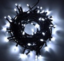 Extensión Navideña LED p/Exterior, 4W, 6000K Blanco Frío, 200LED/10Metros, 110Vac, Con cable verde de 3xφ0.15mm2, IP20, No incluye power