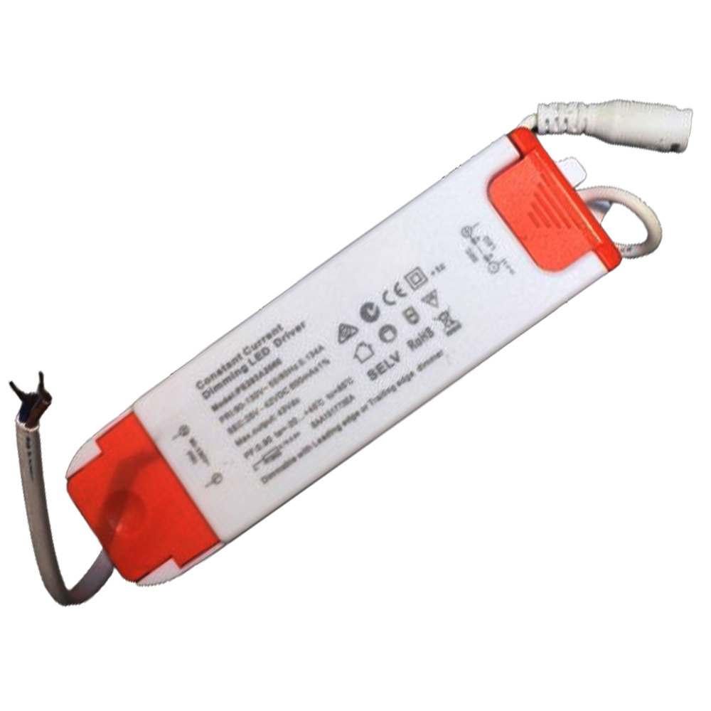 Driver p/Lámpara LED Triac Dimmable, IP20, 18-24W, 90-130Vac, Output: 25-42Vdc, 600mA
