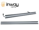 Barra LED, p/Empotrar de Exterior, 12W, 3000K Blanco Cálido, 24Vdc, IP67, 120 Grados, Dimensiones: 500x33.2x51mm, Material: Aluminio