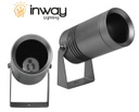 Base p/Bombilla LED de 70mm maximo, GU10, Dimensiones: 61x110mm, Material: Aluminio, IP67, Gris