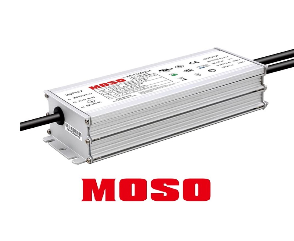 Driver p/Lámpara LED, 105W, 100-277Vac, Dimmable de 0-10Vdc, Con Supresor de Pico Interno de 10KV, Output: 75-150Vdc, Con conector IP68 en la salida, 700-1050mA, IP67, Programable