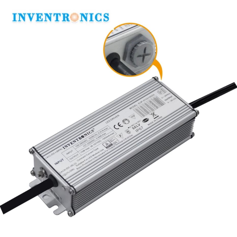 Driver p/Lampara LED con Supresor de Pico Interno 10KV y con Dip-switch, 150W, 100-277Vac, Output: 50-143Vdc, 850-1500mA, IP67, Programable