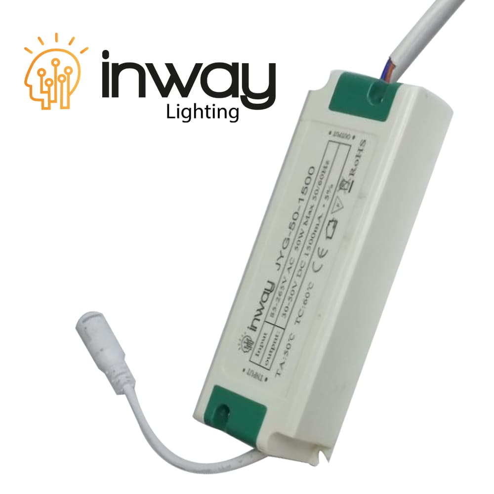Driver p/Lámpara LED, IP20, 50W, 85-265Vac, Output: 30-50Vdc, 1500mA