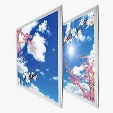 Set de 9pcs Kit Panel LED Cuadrado, p/Empotrar Decorativo con Imagen de Flores Rosas, IP20, 40W, 2'x2' (600x600mm), 100-277Vac, Borde Blanco