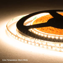 Cinta LED, SMD2835, 9W/M, 2700K Blanco Cálido, 12Vdc, CRI≥80, Largo: 10Mts, 2x5Mts, Ancho: 8mm, 120Led/Mts, IP20