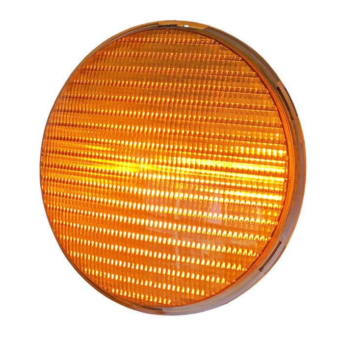 Luces de Semáforo LED con Certificación EN12368, Amarilla, 85-265Vac, 300mm, Estándar ITE, Cover Frost