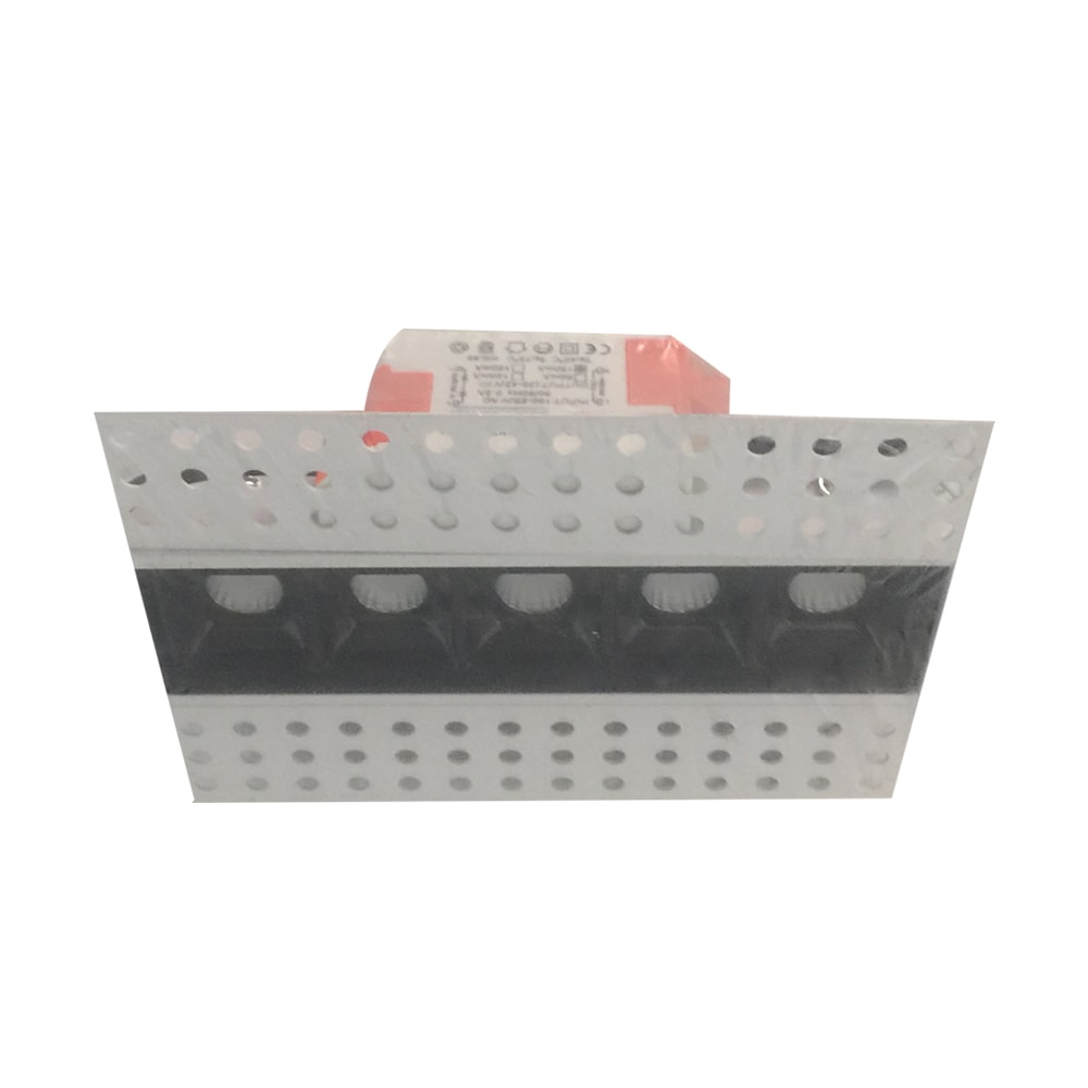 Lámpara Lineal Light LED Magnética para Empotrar, 5W, 5.5"(140mm), 3000K Blanco Cálido, Clear, 100-240Vac, IP20, 30 Grados