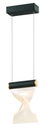 Lámpara LED Decorativa Colgante, DG60320P, 8W, 3000K Blanco Cálido, 85-265Vac, Dimensiones: 180x90x1500mm, IP20, Verde oscuro con dorado