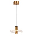 [DGPR-1025163] Lámpara LED Decorativa Colgante, DG60481P, 7W, 6000K Blanco Frío, 85-265Vac, Dimensiones: 200x200x1500mm, IP20, Dorado