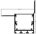 [DGPR-1025195] Perfil de Aluminio p/Cinta LED con PCB de 26mm, DG-EE6159, Medidas: 60.9x59x2000mm, p/Empotrar de Esquina, incluye: difusor opal con nivel de transparencia de un 65%, 2 tapas terminales y 4 tornillos, Plateado