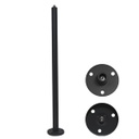 Poste tipo extension p/base circular, 300mm, Material: Aluminio, Gris Oscuro, Incluye: Base circular de Φ75mm