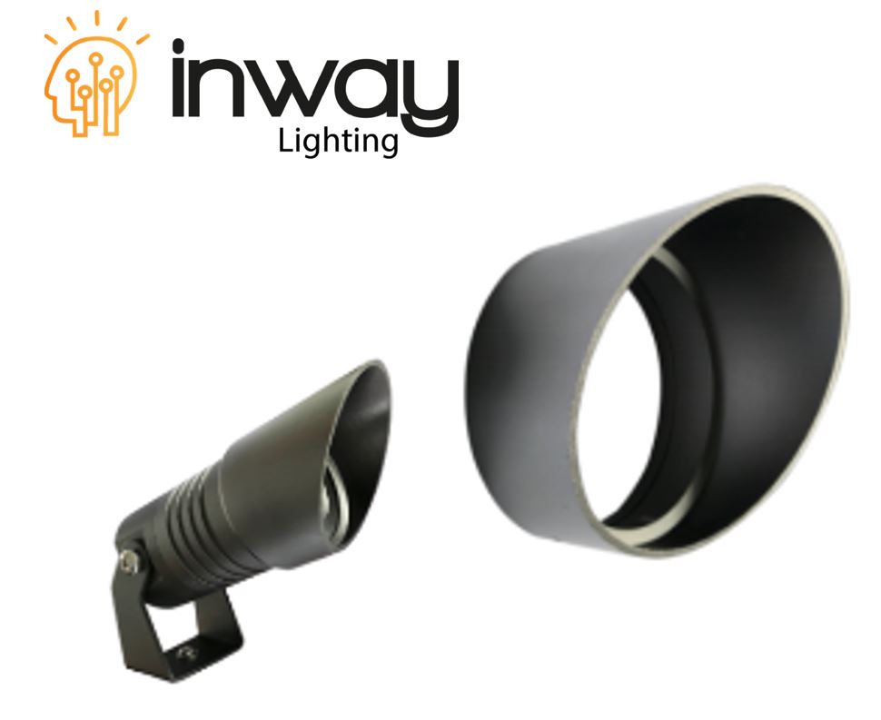 Cover Antireflejo p/Reflector LED tipo Cachucha, Diámetro: 49mm, Gris