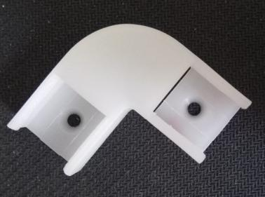 Conector p/Perfil de Aluminio DG-S1707, Tipo: L, 2 vías, 90 Grados
