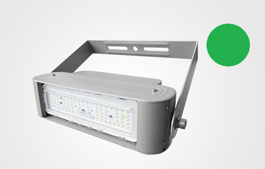 Reflector LED Modular FL2C-1, 60W, 1 Módulo, Verde, M2A (18pcs), 3725, 25 Grados, Luxeon 3535, 100,000 horas de vida útil, 100-277Vac, IP68, Gris