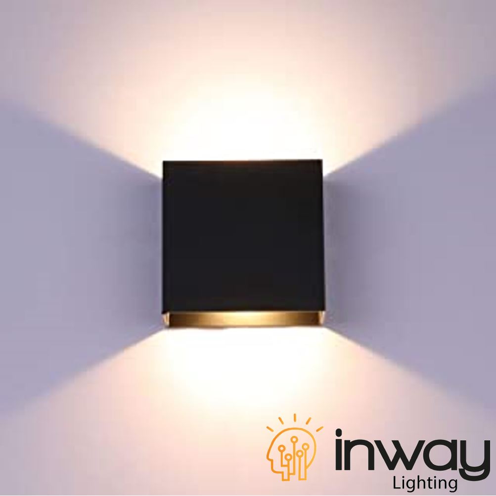 Lámpara LED de Pared p/Exterior (Aplique), 6W, 2x3W, 3000K Blanco Cálido, 100-265Vac, 0-90 Grados, Dimensiones: 134.4x103.8x102mm, IP65, Gris