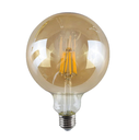 Bombilla de Filamento Vintage, Tipo UJO-DG-016, 8W, 2700K Blanco Cálido, E27, Ámbar, 110-130Vac, Dimensiones: 125x175mm, IP20, 360 Grados