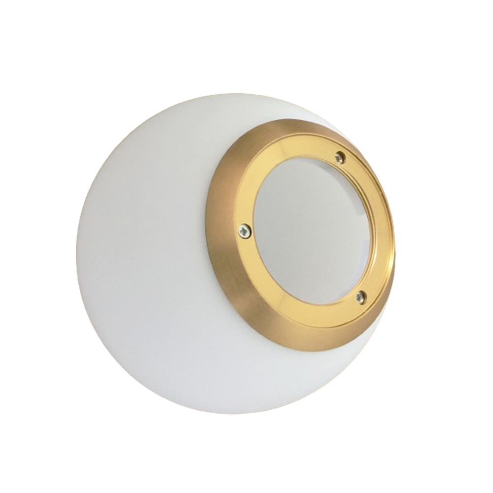 Globo de Cristal Frost con dorado p/Lámparas Decorativas de las familias DG6019 y DG51384