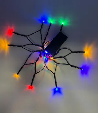 Extensión Navideña 35LED p/Interior con Batería, RGB, 4.5V