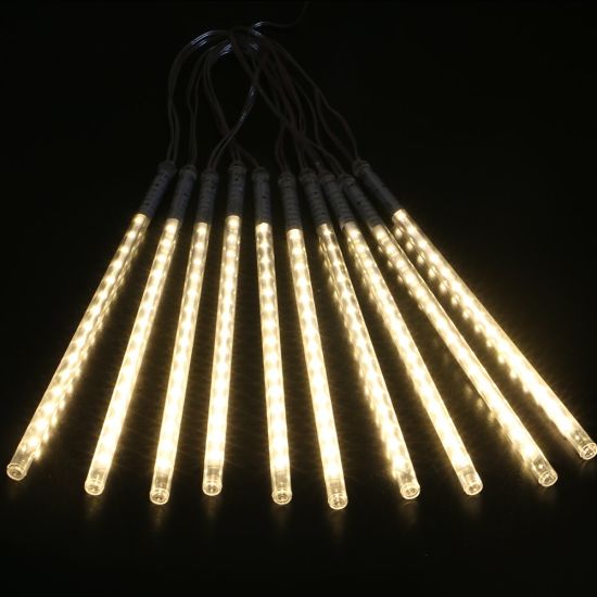 Lluvia de Meteoros LED, 9W, 2700K, 10pcs de tubos de 800mm, 72LED, 110Vac1600
