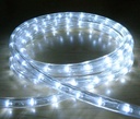 Manguera LED de Navidad de 3 pin, 110Vac, IP65, CW 6000K, 36Led/Mts, 360 Grados