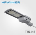 [DGPR-1026126] Lampara Street Light LED Modular T65-N2 con Cristal y Base Giratoria de 3 Pin, 120W, 5000K, 2883, 2x18pcs, Type III Medium, SANAN 5050, 100-277Vac, Dimmable de 0-10Vdc, Supresor de pico externo de 10KV, adaptador 40-50mm, IP68, Gris