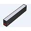 Lámpara Lineal Magnética LED p/Riel de 40mm de ancho, 20W, 10.63"(270mm), WW 3000K-CW 6000K, 100-260Vac, Dimmable, Instalación: Empotrar o Superficie, 120 Grados, Negra