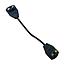 Conector Flexible p/Riel de Track Light de 2 cables, Negro