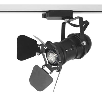 Cajetín p/Lámpara de Riel (Track light) LED, DG-5501-02, Base: GU10, 2 cables, Negra
