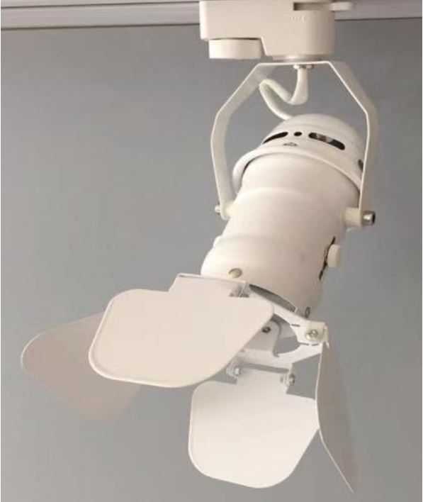 Cajetín p/ Lámpara de Riel (Track light) LED, DG-5501-02, Base: GU10, 2 cables, Blanco