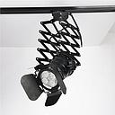 Cajetín p/Lámpara de Riel (Track light) LED, DG-5504-02, Base: E27, 2 cables, Negro