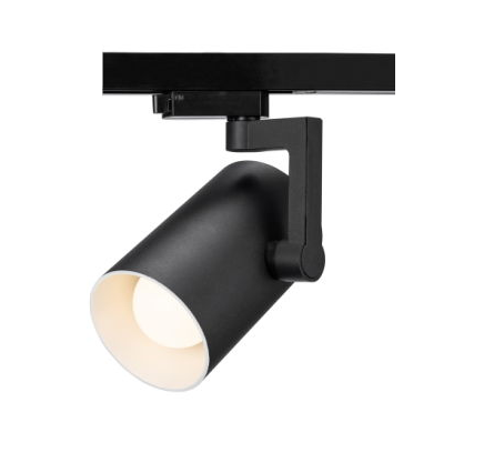 Cajetín p/Lámpara de Riel (Track light) LED, DG-5407-03, Base: GU10, 3 cables, Negro