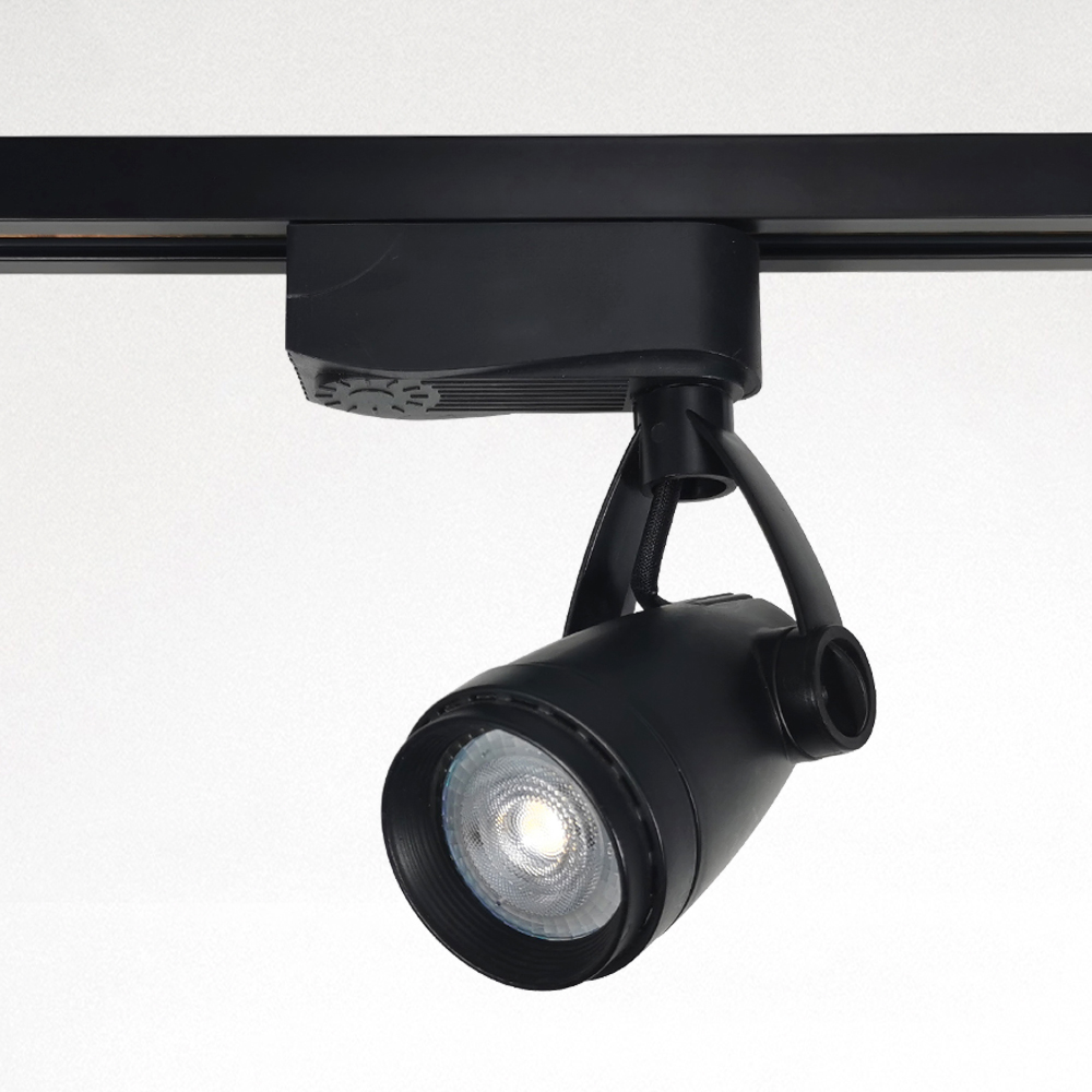 Cajetín p/Track light LED, DG-5411-04, Base: GU10, 4 cables, Negro