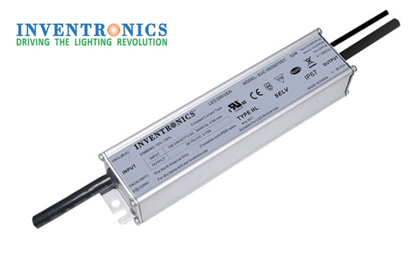Driver p/Lámpara LED Dimmable de 0-10Vdc, 52W, 100-277Vac, Con Supresor de pico interno de 6KV, Output: 38-75Vdc, 700mA, IP67