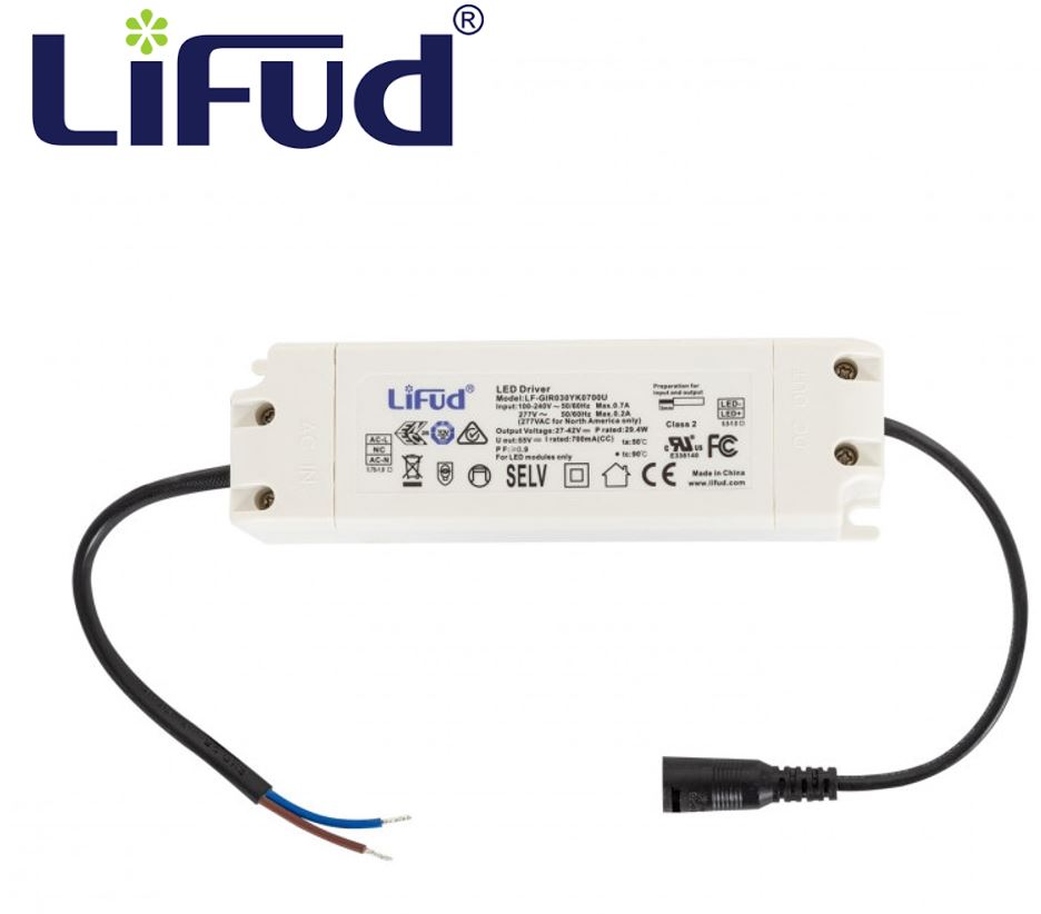 Driver p/Lámpara LED, IP20, 80W, 100-277Vac, Output: 30-40Vdc, 1850mA, PF>0.90
