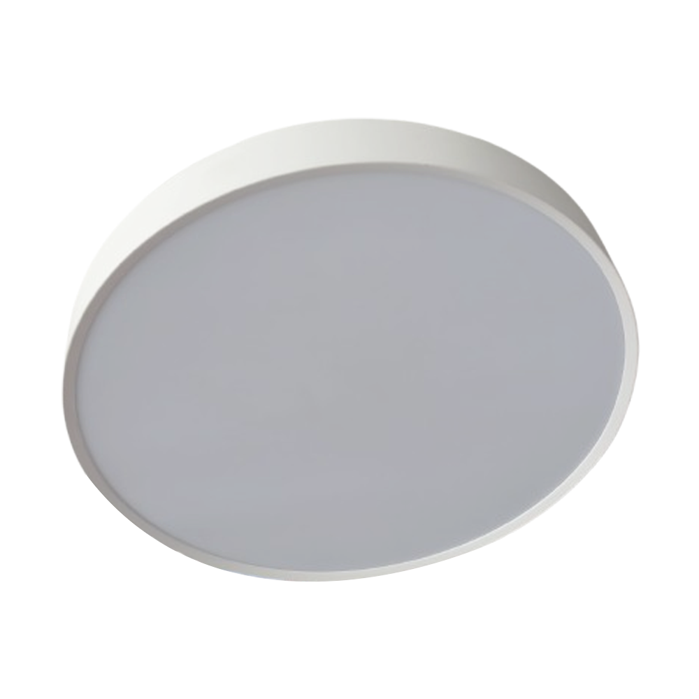 Lámpara LED Decorativa de Superficie, DG50512C, 60W, 4000K Blanco Natural, 85-265Vac, Dimensiones: 476x476x72mm, IP20, Blanco