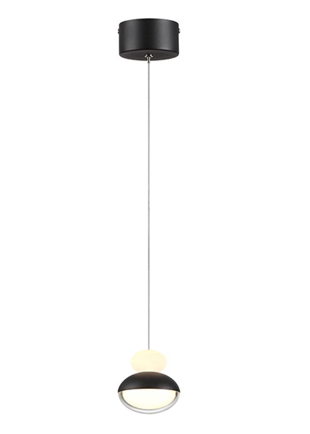 Lámpara LED Decorativa Colgante, DG50472P, 8W, 4000K Blanco Natural, 85-265Vac, Dimensiones: 100x100x1500mm, IP20, Negro