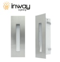Lámpara LED Empotrable Rectangular, 3W, 4000K Blanco Natural, 100-265Vac, IP65, 30 Grados, Dimensiones: 170x55x41.5mm, Material: Aluminio / Níquel saturado