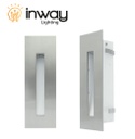 Lámpara LED Empotrable Rectangular, 3W, NW 4000K, 100-265Vac, IP65, 30 Grados, Dimensiones: 170x55x41.5mm, Material: Aluminio / Niquel saturado