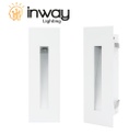 Lámpara LED Empotrable Rectangular, 3W, 4000K Blanco Natural, 100-265Vac, IP65, 30 Grados, Blanco, Dimensiones: 170x55x41.5mm, Material: Aluminio