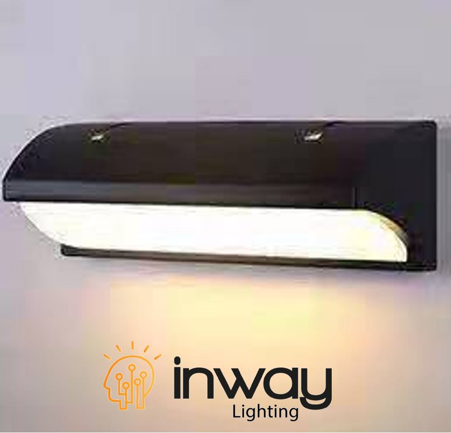 Lámpara LED de Pared (Aplique), DGW-009, 30W, 6000K Blanco Frío, 85-265Vac, IP60, 180 Grados, Dimensiones: 380x140x140mm, Material: Aluminio, Uso en exterior techado o interior